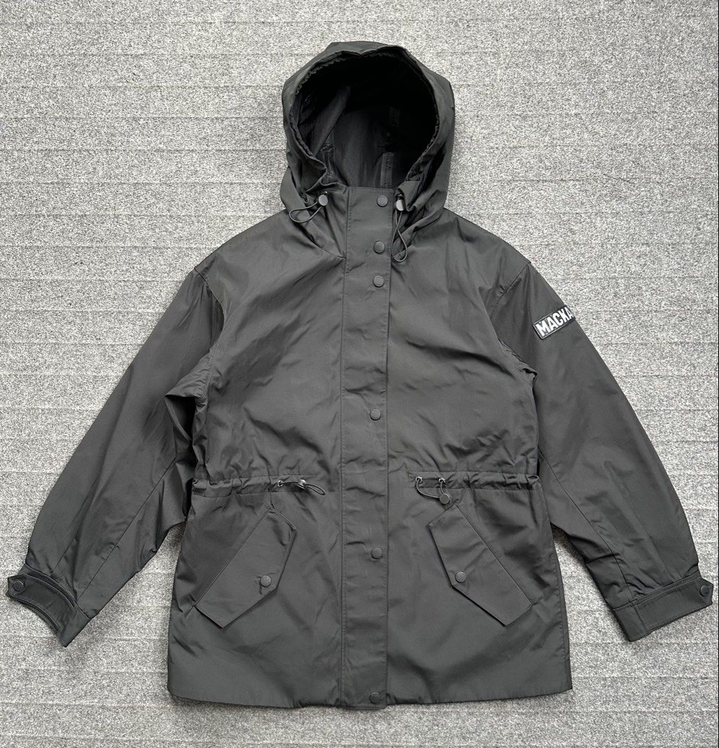 Mackage - Double Layer Water Proof Rain Jacket - Sleeve Logo. (Category: Coats, Jackets and Outerwear) located in Manila. Submitted by scissor.2fifthy (Listing ID 1433927746, Image 1). Description: Mackage - Double Layer Water Proof Rain Jacket - Sleeve Logo. Tagged size: Small fits Large (see measurement) Made in Italy Material: 100% Polyester 90/100 condition rate Used with care Flaw: None Very presentable Check all photos for more details and 