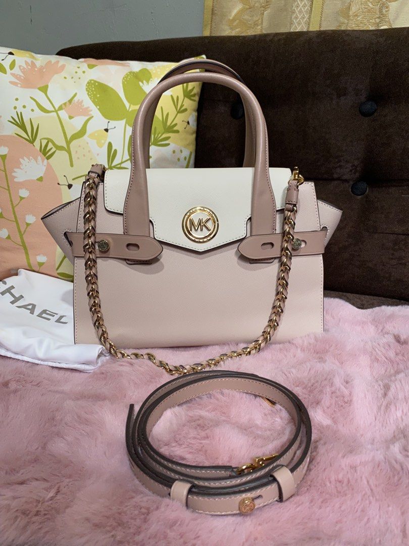 Michael Kors Carmen Bag (Category: Luxury Bags & Wallets) located in Manila. Submitted by itskeyemo (Listing ID 1433784765, Image 3). Description: Selling my personal pre-loved Carmen bag. Can do hand-bag, shoulder bag, and cross-body. Comes with 2 detachable straps, NO FLAWS. Can do meet-up nearby or via Lalamove and/or J&T. Message me if interested. Thanks!.