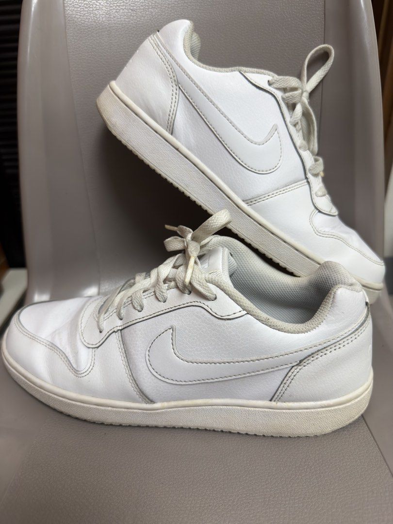 Nike Ebernon Triple White Sneakers (Category: Sneakers) located in Quezon City. Submitted by bigaymarkjoseph (Listing ID 1433801985, Image 3). Description: - Nike Ebernon - Triple White sneakers - US size 8.5 - White laces and sole - Nike swoosh visible - Condition: Very good, almost brand new - From Japan Location: Novaliches QC.