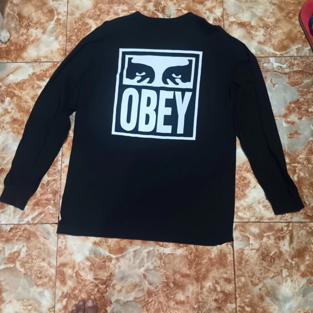 Obey Long Sleeve Shirt - Black (Category: Tshirts & Polo Shirts ) located in Manila. Submitted by ernestopab95362 (Listing ID 1433894173, Image 2). Description: - Obey black long sleeve shirt - Size: M - Features Obey logo (front and back) - Made in Mexico - Classic and versatile design.