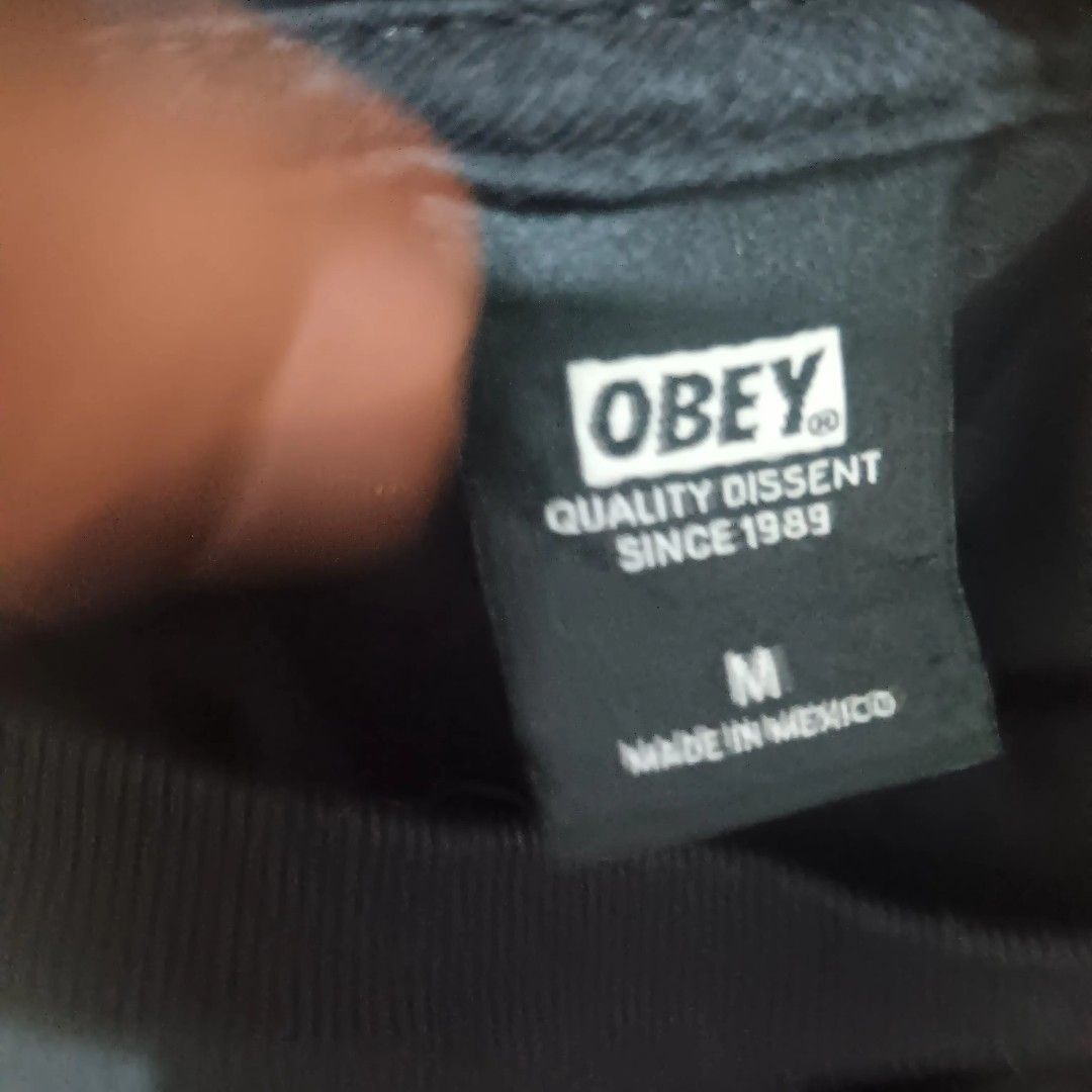 Obey Long Sleeve Shirt - Black (Category: Tshirts & Polo Shirts ) located in Manila. Submitted by ernestopab95362 (Listing ID 1433894173, Image 3). Description: - Obey black long sleeve shirt - Size: M - Features Obey logo (front and back) - Made in Mexico - Classic and versatile design.