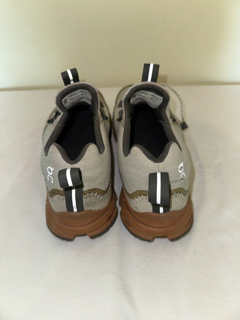 On Cloudnova Shoes - US 9 (Category: Sneakers) located in Taguig. Submitted by fashionhealthpack (Listing ID 1433802188, Image 3). Description: ON RUNNING - On Cloudnova sneakers - Color: Grey and Brown - Size: US 9, UK 8.5, EU 42.5, JP 27 - Features unique sole design - Lace-up closure - On logo on insole and heel - Signs of wear on soles and uppers.