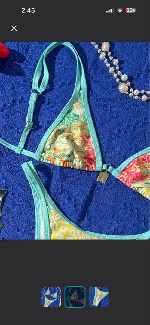 paisley swimsuit (Category: Bikinis & Swimsuits) located in Manila. Submitted by cvntlab (Listing ID 1433840999, Image 2). Description: small not used No issue DM Jnt dor shippinh.