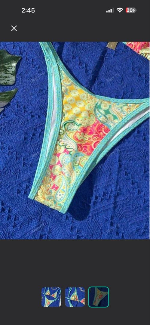paisley swimsuit (Category: Bikinis & Swimsuits) located in Manila. Submitted by cvntlab (Listing ID 1433840999, Image 3). Description: small not used No issue DM Jnt dor shippinh.