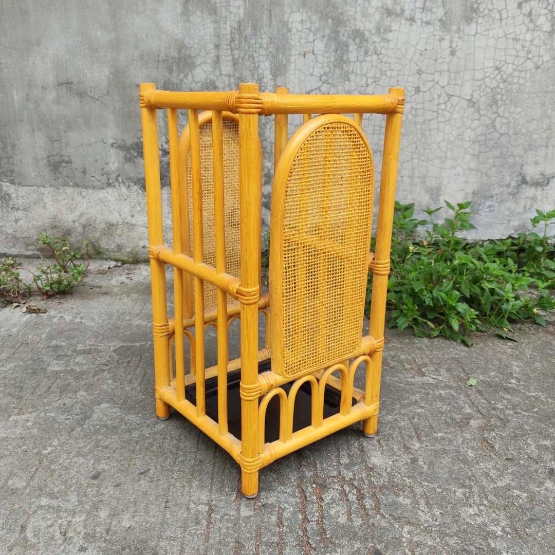 Rattan Plantbox/Umbrella Rack (Category: Storage Boxes & Baskets) located in Manila. Submitted by kahoycollective (Listing ID 1433830700, Image 1). Description: Rattan Plantbox/Umbrella Rack Before: Php 1600 Now: Php 1000 Condition: 10/10 Dimensions: L-26 W-26 H-50 cm .