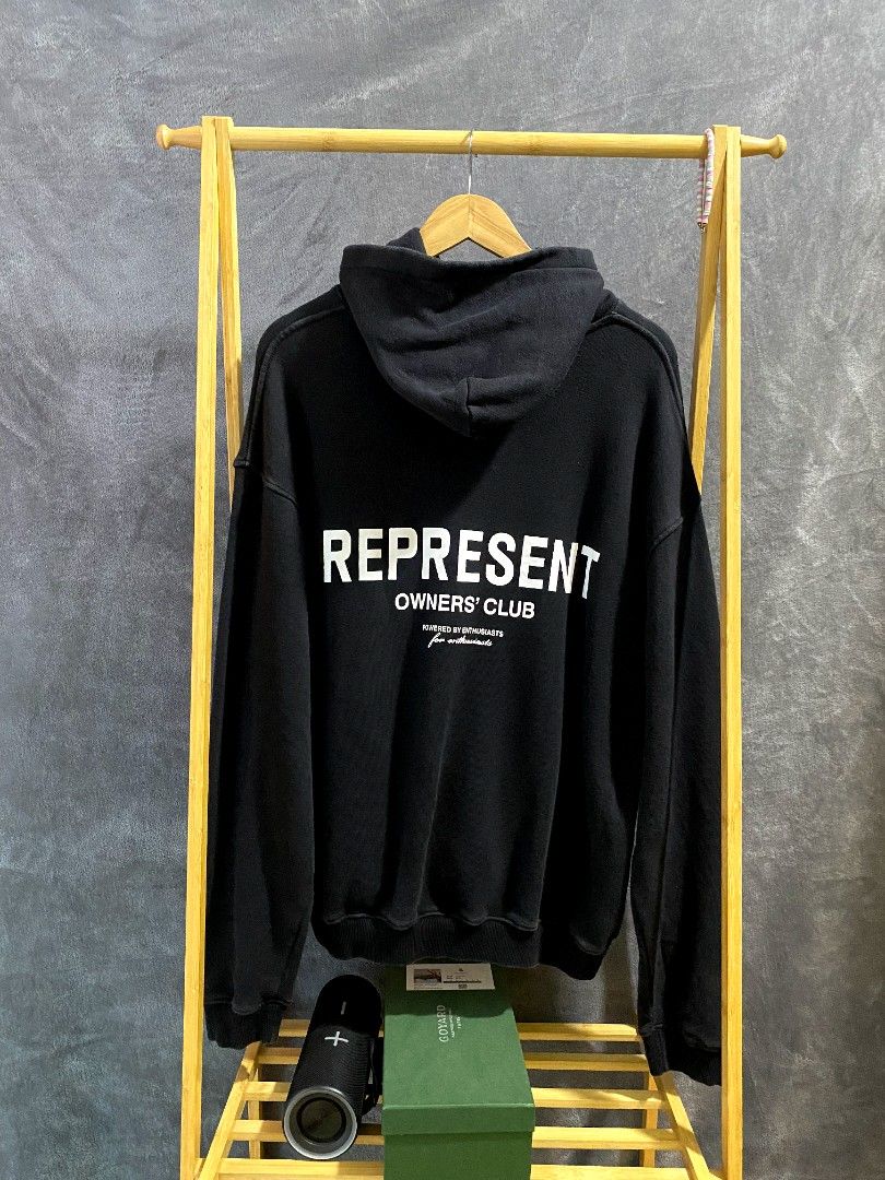Represent Owners' Club Hoodie (Category: Hoodies) located in Manila. Submitted by thriftopia.ph (Listing ID 1433808931, Image 1). Description: dimes : 23 by 28 colorrate : 9/10 condition : 9/10 issue : none.
