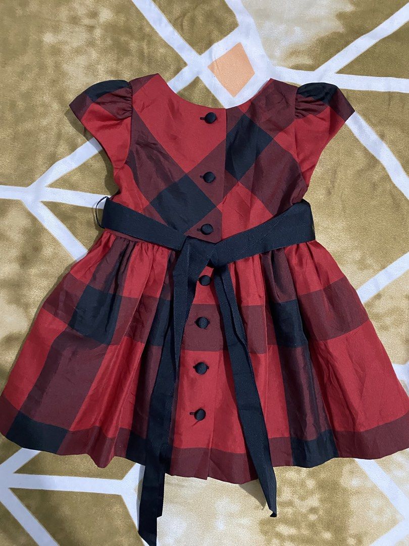 RL Red Plaid Dress with Bloomers (Category: Babies & Kids Fashion) located in Palo. Submitted by armc07 (Listing ID 1433974748, Image 2). Description: - Set includes dress and bloomers - shipping thru flash express.