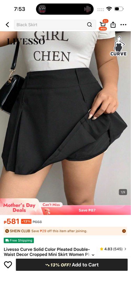 Shein Plussize skirt and top bundle 1k (Category: Skirts) located in Pasay City. Submitted by littlewave17 (Listing ID 1433903189, Image 2). Description: Shein Skirt Black 2XL Shein Skirt Brown 1 XL Shein Top 1xL All Bundle for 1000php Bundle only Used only once .