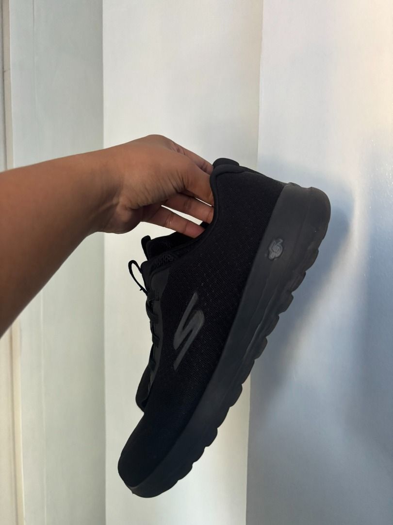Skechers Go Walk Black Sneakers (Category: Sneakers) located in Manila. Submitted by aboutsammy (Listing ID 1433791982, Image 3). Description: - Black Skechers Go Walk sneakers - US size 8 / EUR 38 / 25 cm - Black mesh upper - Thick black sole - Skechers logo detail - EVA sole material - Made in Vietnam DM for last price offer. Box not available. Rarely used. Decluttering era..