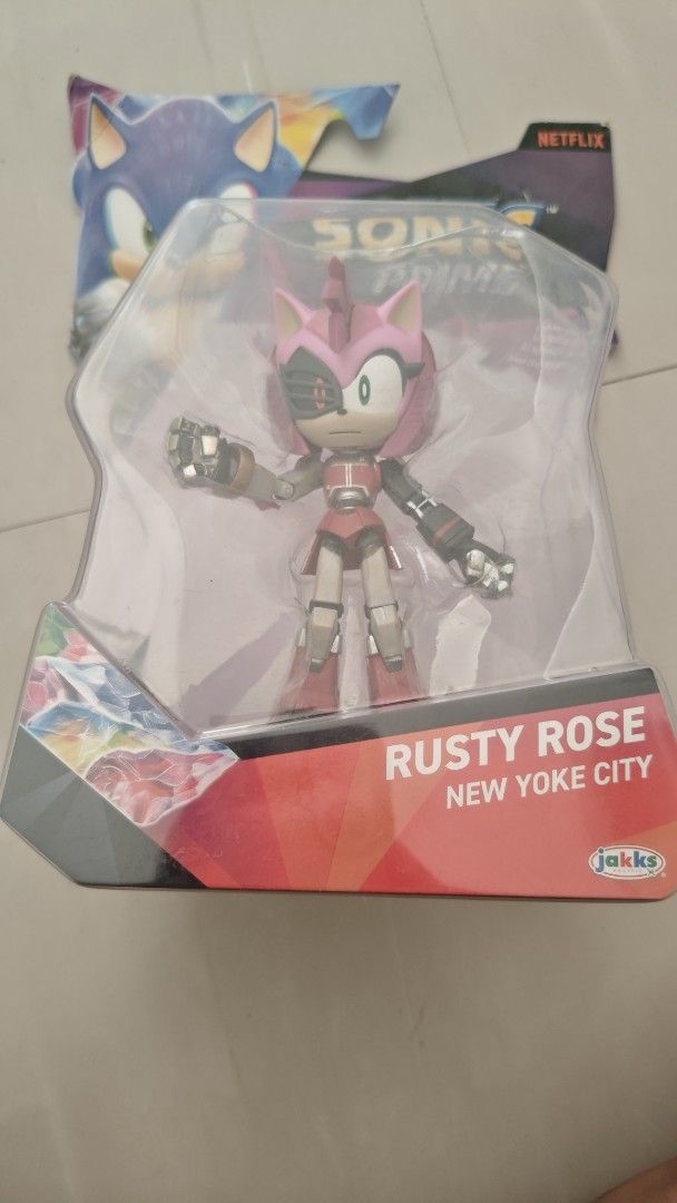 Sonic Prime Rusty Rose Figure (Category: Figurines & Statues) located in Pasig City. Submitted by mxn_jp (Listing ID 1433789964, Image 1). Description: Sonic Prime Rusty Rose action figure By Jakks Pacific Brand new, still in original packaging Card condition 7/10 A great collectible for Sonic fans! Meetups around Pasig or Binangonan.I can ship provided that buyer will shoulder the fees. Price negotiable .
