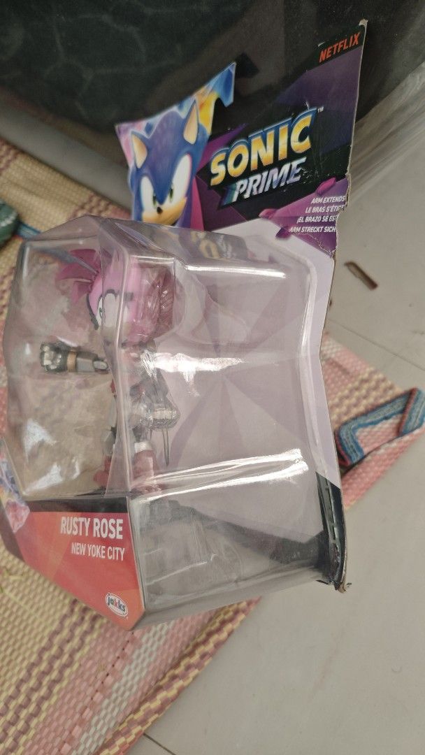 Sonic Prime Rusty Rose Figure (Category: Figurines & Statues) located in Pasig City. Submitted by mxn_jp (Listing ID 1433789964, Image 2). Description: Sonic Prime Rusty Rose action figure By Jakks Pacific Brand new, still in original packaging Card condition 7/10 A great collectible for Sonic fans! Meetups around Pasig or Binangonan.I can ship provided that buyer will shoulder the fees. Price negotiable .