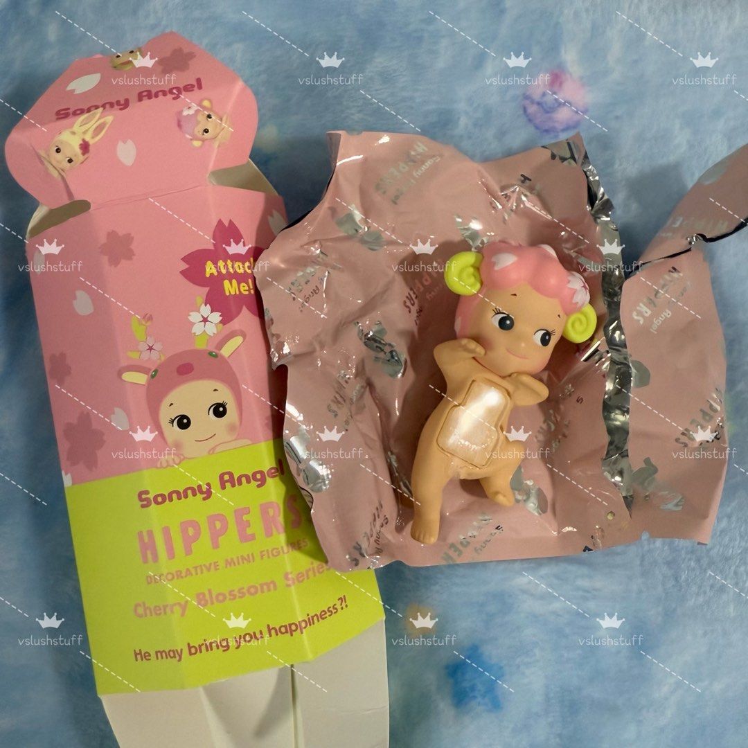 Sonny Angel Cherry Blossom Hippers - Sheep (Category: Designer & Blind Box Toys) located in Singapore. Submitted by vslushstuff (Listing ID 1433875502, Image 1). Description: Sonny Angel Hippers Cherry Blossom Series - Sheep brand new. opened. unused. box a bit squashed. .