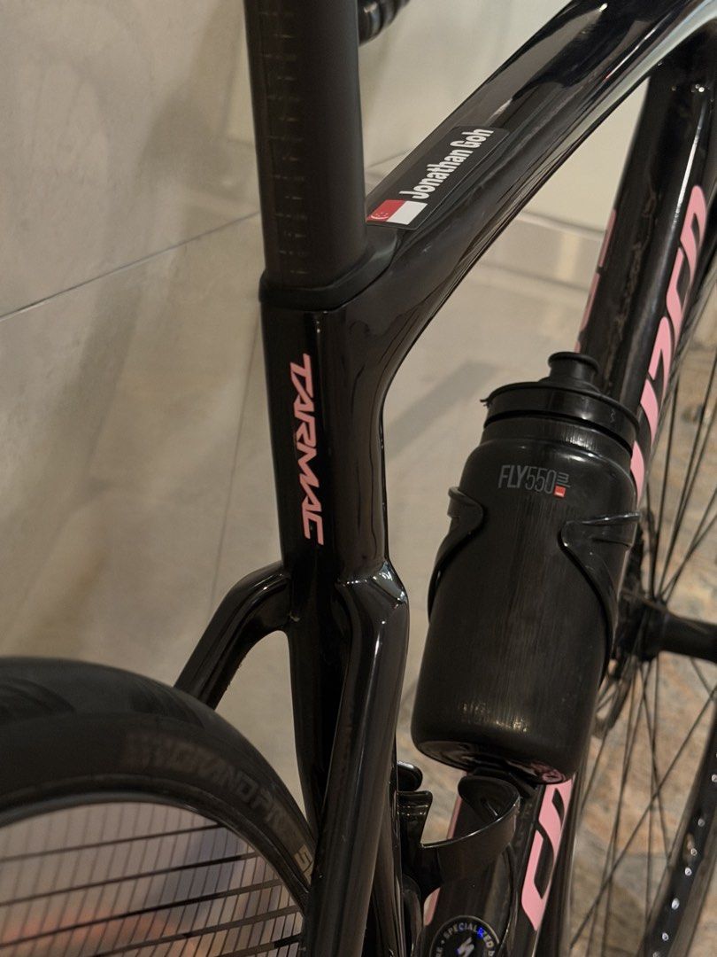 Specialized Tarmac SL7 (Category: Bicycles) located in Singapore. Submitted by orionstars38239 (Listing ID 1433834680, Image 3). Description: Running 12 speed Shimano 105 mechanical Superteam 50mm wheels (1500g +-) Enve Aero Handlebars (40mm) Continental GP5000 28mm tyres Specialized Power Saddle S-works SL7 seat post Specialized integrated Stem Race Waxed chain OPEN TO NEGO! just offer up. Minor scratches on wheels from riding, does not affect p