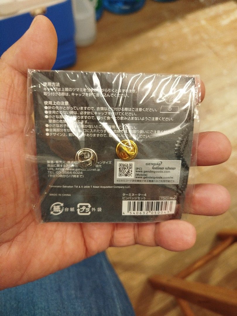 Terminator salvation pin vintage (Category: Vintage Collectibles) located in Caloocan City. Submitted by toys_r_here (Listing ID 1433815111, Image 3). Description: 490 each GOOD FOR GIFT AND COLLECTION as is po Good condition First to pay gets the item pa check nalng sa pic yun condition pm me for questions ship pwede lalamove or jnt qc and marikina area.
