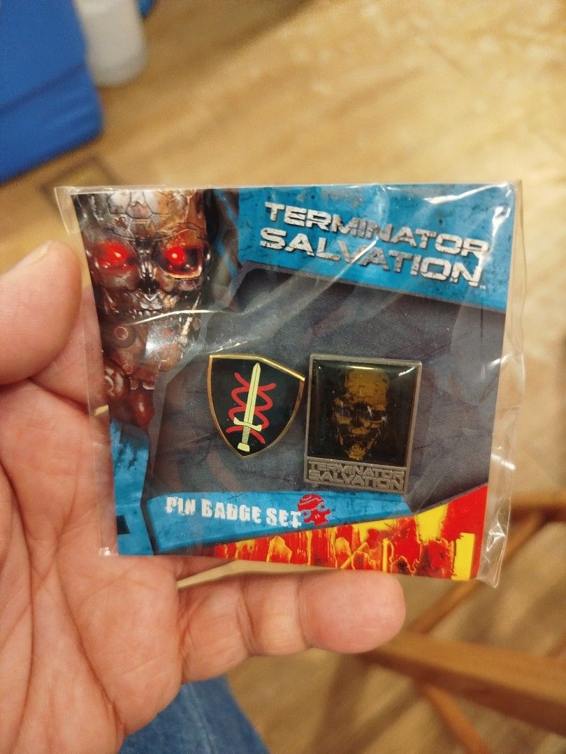 Terminator salvation pin vintage (Category: Vintage Collectibles) located in Caloocan City. Submitted by toys_r_here (Listing ID 1433815111, Image 2). Description: 490 each GOOD FOR GIFT AND COLLECTION as is po Good condition First to pay gets the item pa check nalng sa pic yun condition pm me for questions ship pwede lalamove or jnt qc and marikina area.