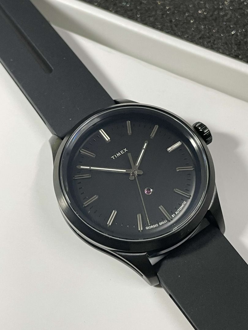 Timex Giorgio Galli S1 Automatic Watch (Category: Men's Watches) located in Alburquerque. Submitted by lesterblis97903 (Listing ID 1433879270, Image 2). Description: Giorgio Galli S1 Automatic Ref. TW2V70300 Condition: 10/10 In very good condition, I would say it is like new in box. All working fine. Inclusions: Box, and watch brochure only (all shown on the pictures). Specification: Case Diameter: 38 mm Lug to lug: 46 mm Watch Weight: 71.82 g Ca