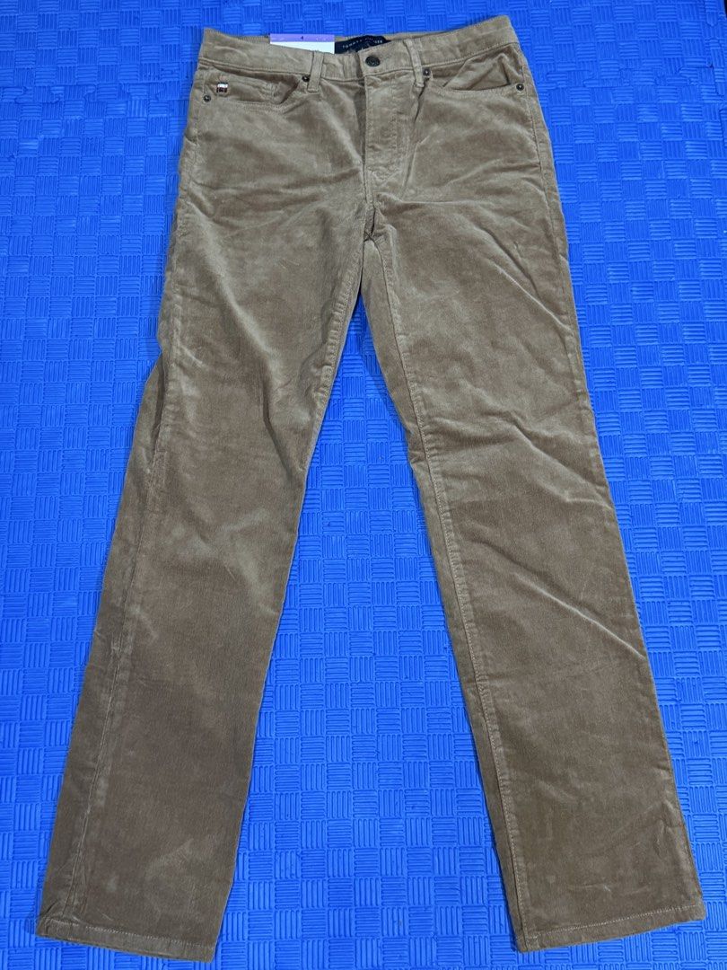 Tommy Hilfiger Corduroy Pants Size 4 (Category: Jeans) located in Muntinlupa City. Submitted by avampaya (Listing ID 1433894777, Image 1). Description: - Tommy Hilfiger corduroy pants - Color: Brown - Size: 4 - Style: Straight leg - Details: Button closure, Tommy Hilfiger logo on back and front pockets .