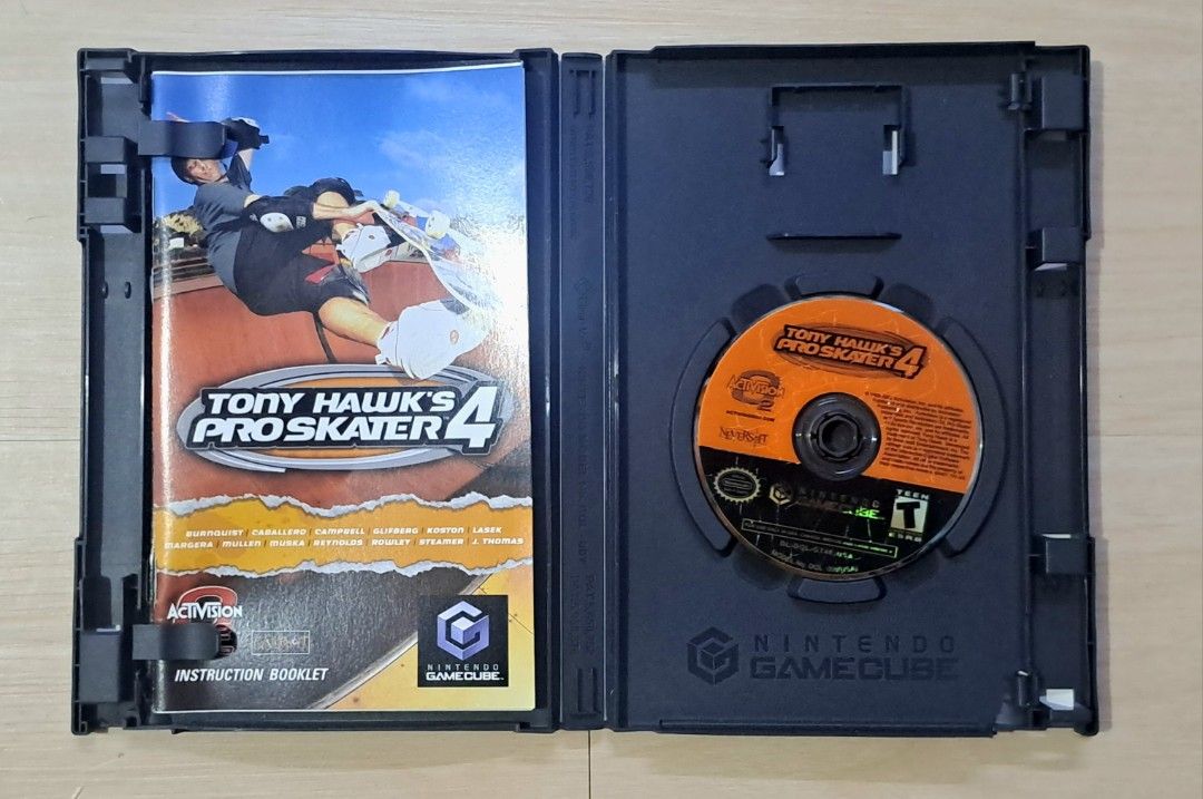 TONY HAWK'S PROSKATER 4 NINTENDO GAME CUBE CD (Category: Nintendo) located in Muntinlupa City. Submitted by echo.066 (Listing ID 1433826007, Image 2). Description: FOR SALE NINTENDO GAME CUBE CD 1200 PHP TONY HAWK'S PROSKATER 4 MINT CONDITION AVAILABLE FOR DELIVERY VIA LALAMOVE AVAILABLE FOR SHIPPING VIA J&T EXPRESS CHECK MY PROFILE FOR MORE PERSONAL COLLECTIONS MUSIC / VIDEO / GAMES MODE OF PAYMENT : BANK / GCASH / MAYA MUNTINLUPA CITY LOCATION.