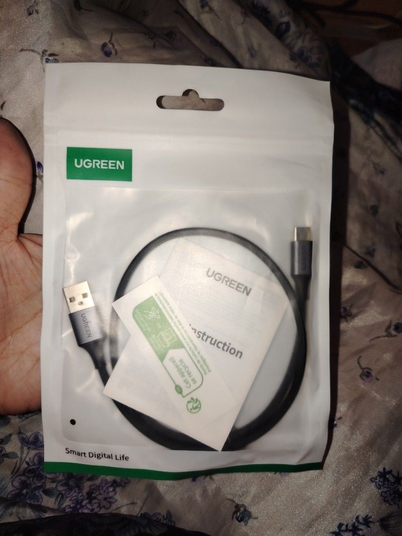 Ugreen type c cord fast charger (Category: Chargers & Cables) located in Manila. Submitted by purediamond888 (Listing ID 1433865207, Image 1). Description: Ugreen type c cord High quality and branded fast charger .