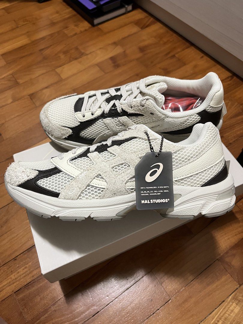 (US7.5) HAL Studios x ASICS GEL-1130 Glacier (Category: Sneakers) located in Singapore. Submitted by drome (Listing ID 1433890724, Image 1). Description: Brand new, never worn — selling for below retail. Comes with extra red rope laces and original hang tag. Slight nego for fast deal at my convenience..