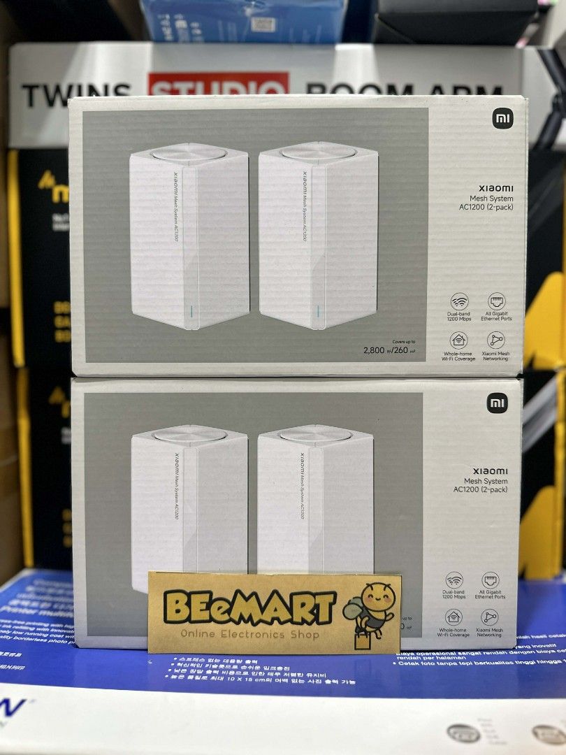 Xiaomi Mesh System AC1200 Home-Wide Coverage (Category: Networking) located in Cabuyao City. Submitted by beemartshop (Listing ID 1433907316, Image 1). Description: 𝗢𝗥𝗜𝗚𝗜𝗡𝗔𝗟 • 𝗕𝗥𝗔𝗡𝗗𝗡𝗘𝗪 • 𝗔𝗨𝗧𝗛𝗘𝗡𝗧𝗜𝗖 🏷️𝗣𝗥𝗜𝗖𝗘: ₱3,499.00 𝗟𝗢𝗖𝗔𝗧𝗜𝗢𝗡: 📍 𝗕𝗘𝗘𝗠𝗔𝗥𝗧 𝗣𝗛 𝗣𝗨𝗟𝗢 𝗖𝗔𝗕𝗨𝗬𝗔𝗢 𝗟𝗔𝗚𝗨𝗡𝗔 ℹ️𝗧𝗵𝗶𝘀 𝗶𝘀 𝘁𝗵𝗲 𝘀𝗲𝗰𝗼𝗻𝗱 𝗠𝗮𝗿𝗸𝗲𝘁𝗽𝗹𝗮𝗰𝗲 𝗣𝗮𝗴𝗲 𝗼𝗳 𝗕𝗘𝗘𝗠𝗔𝗥𝗧 _____________________________________