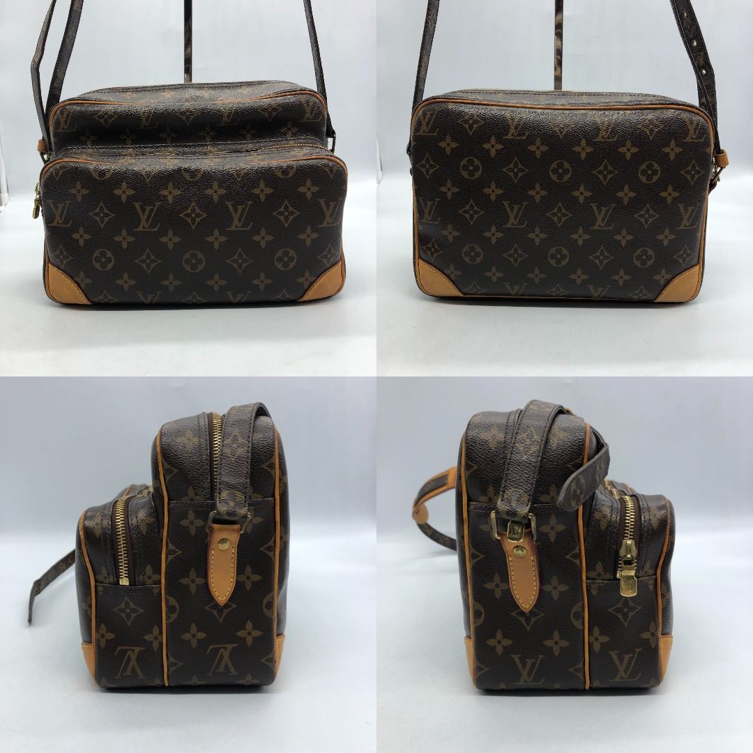 267003106 LOUIS VUITTON BAG MONOGRAM NILE AR1089 (Category: Luxury Bags & Wallets) located in Taguig. Submitted by ecoring.ph (Listing ID 1434001025, Image 2). Description: ◆CONDITION: B- ◆DESCRIPTIONS: (Other defects/info:) OUTER: The body of the bag is scratched, scuffed, stained, and dirty, with press marks and signs of use. The bottom of the bag is also scratched, scuffed, stained, and dirty, with press marks and signs of use. The leather lin