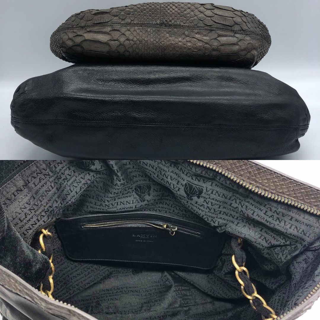 267003225 LANVIN BAG HAPPY SHOULDER BAG (Category: Luxury Bags & Wallets) located in Taguig. Submitted by ecoring.ph (Listing ID 1433997080, Image 3). Description: ◆CONDITION: BC ◆DESCRIPTIONS: (Other defects/info:) OUTER: The body of the bag is scratched, scuffed, stained, dirty, and has press marks, with wrinkling, deformation, and signs of use. The bottom and bottom corners of the bag are also scratched, scuffed, stained, dirty, and wrinkled, 