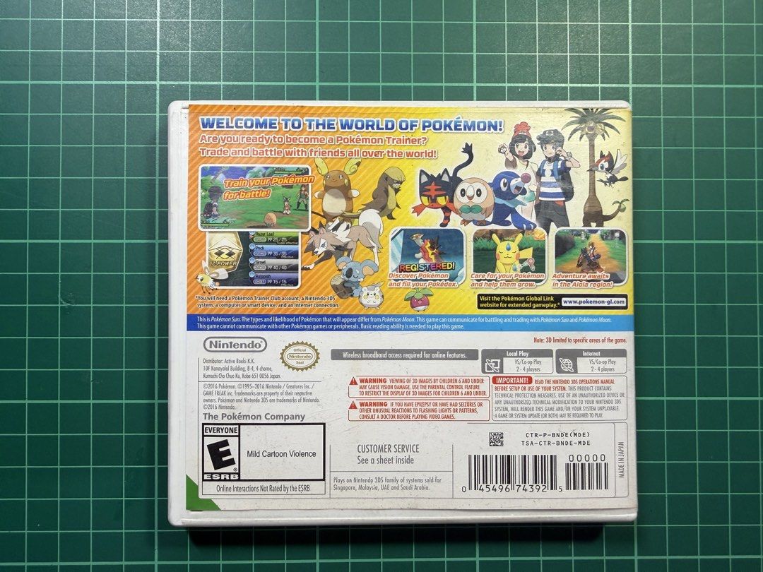 3DS Game - Pokemon Sun (Category: Nintendo) located in Manila. Submitted by aj_pauig (Listing ID 1434167800, Image 2). Description: 3DS Game Pokemon Sun With save Tested Working MOP: Gcash / BPI Bank Transfer.