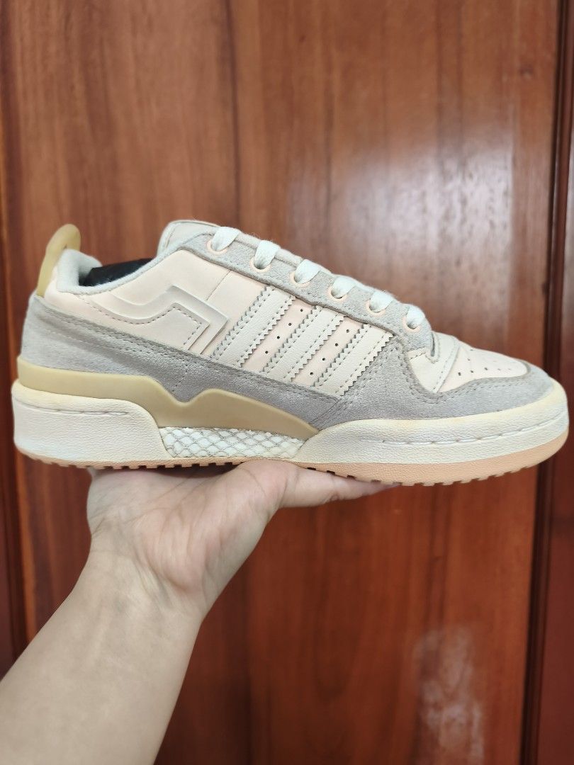 Adidas Sneakers (Category: Sneakers) located in Batac City. Submitted by cletzdeclutter (Listing ID 1434075201, Image 3). Description: - Adidas Forum Low sneakers - Color: Cream white, grey and pink - Features the iconic three stripes - Size: US 6, UK 4.5, FR 37.5, JP 230, CHN 230 - Light brown soles - Perforated toe box and padded collar - yellowish stains due to storage Refer to photos for the item's condition Please manage expectations when bu