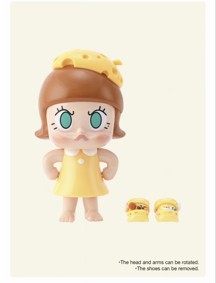 Angry Molly × Crocs “Angry Cheese” Co-branded Figurine (Limited