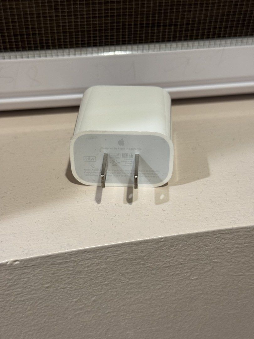 Apple 20W USB-C Power Adapter Original (Category: Cables & Adaptors) located in Manila. Submitted by belaved (Listing ID 1434152000, Image 2). Description: - 10/10 Condition - No Box MOP: GCash .