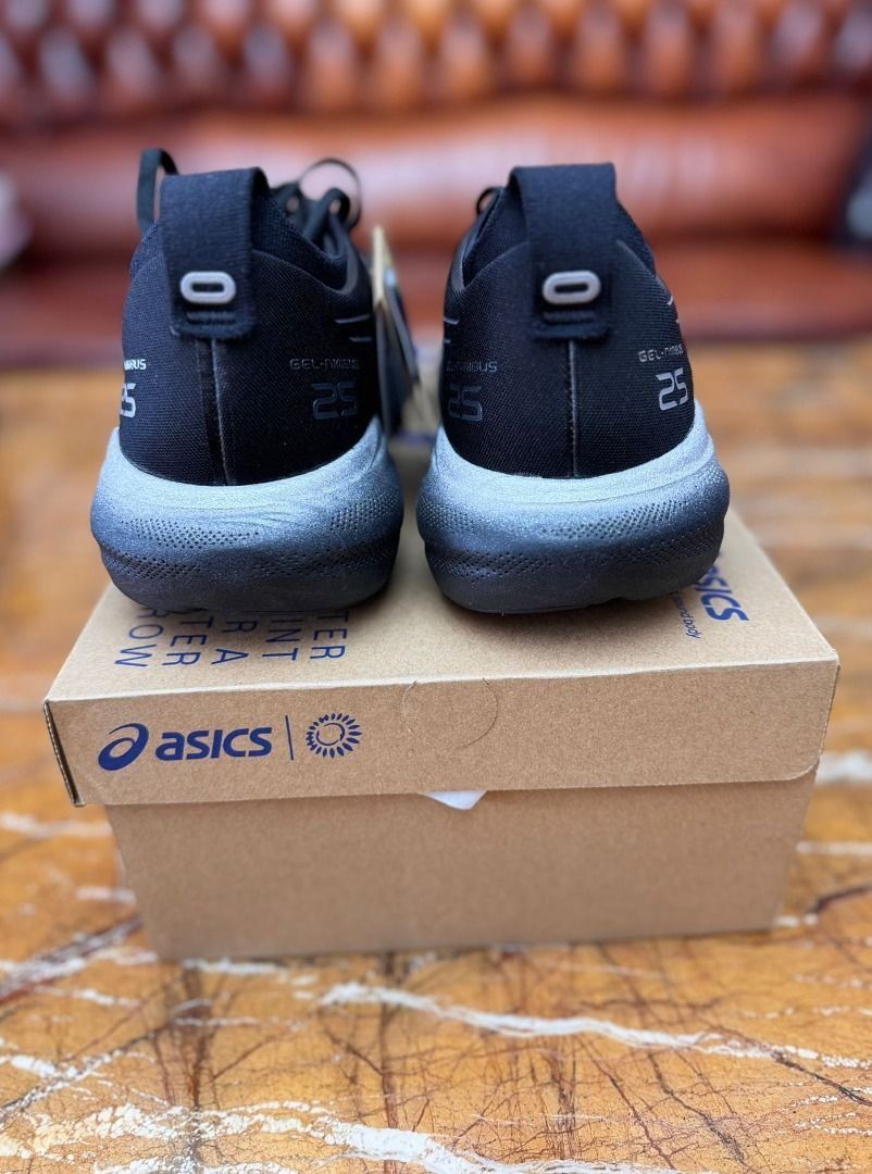 Asics GEL-Nimbus 25 Running Shoes for Men, Black, Silver, and Blue (Category: Sneakers) located in Singapore. Submitted by sg_vela_professional_seller (Listing ID 1434095776, Image 3). Description: .