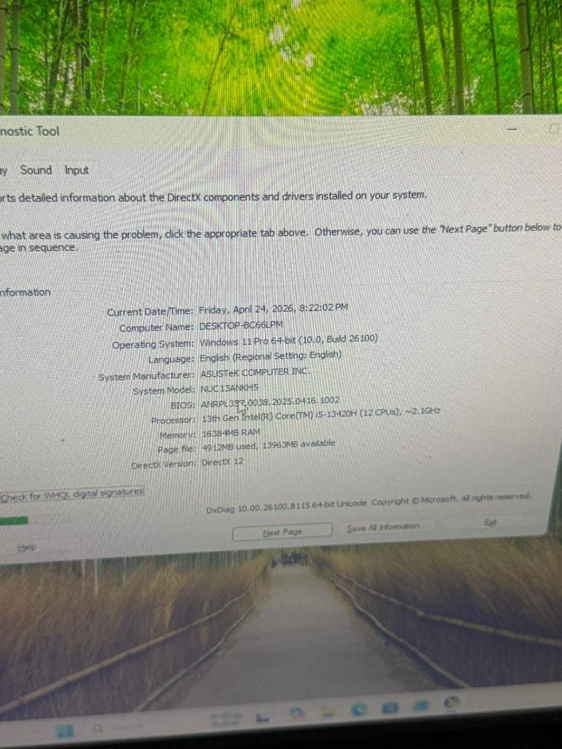 Asus nuc PC (Category: Desktops) located in Manila. Submitted by happyearth.953a15 (Listing ID 1434169421, Image 2). Description: Asus nuc PC I5 13th gen Intel UHD Graphics 16gb ram 512gb nvme Windows 11 pro OS Unit with power adapter 💸💸 18,000 Location: San Andres bukid manila Pick up or deliver cod.