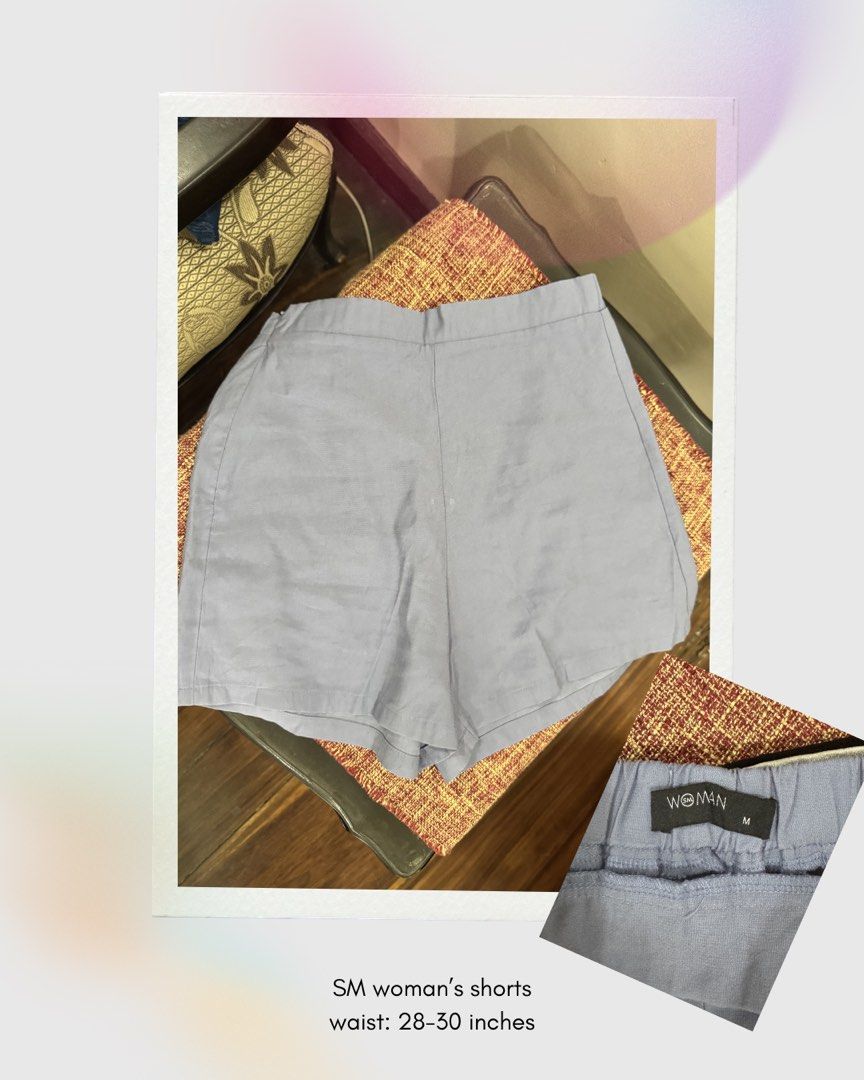 Blue shorts (Category: Shorts) located in San Fernando. Submitted by a.de.clutter (Listing ID 1434053517, Image 1). Description: Rfs: decluttering Worn once Waist: 28-20inches (Garterized) .