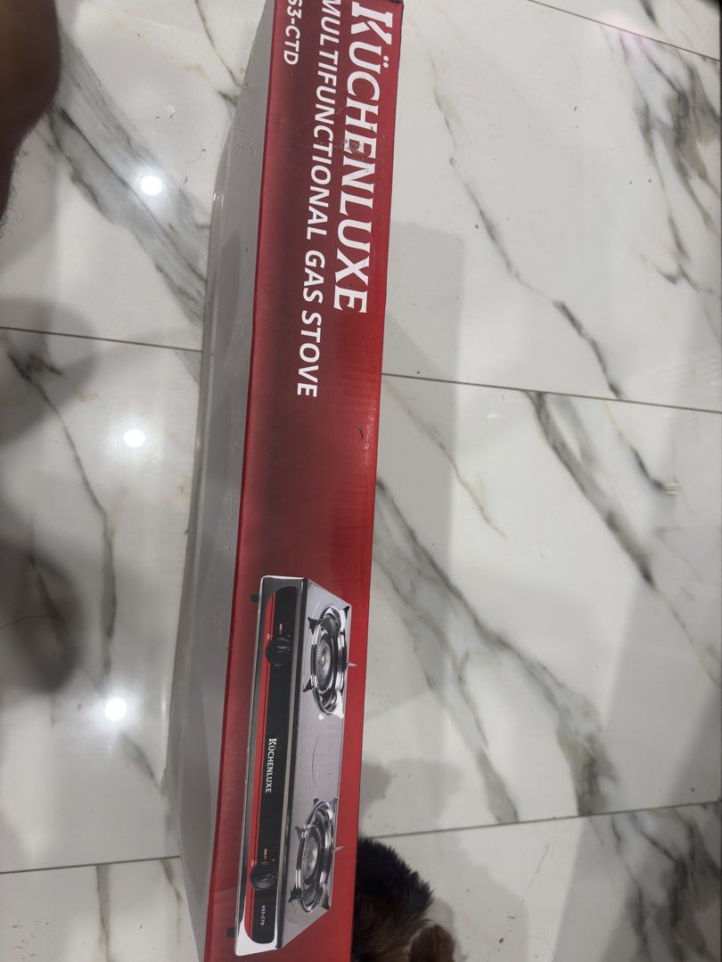 BRAND NEW gas stove (Category: Other Kitchen Appliances) located in Manila. Submitted by fastmountain_1f428e (Listing ID 1434111892, Image 2). Description: For Sale: Brand New Küchenluxe Double Burner Gas Stove (Model KS3-CTD) Bought from S&R, still brand new and unopened in original box. ✔ Double burner ✔ Stainless body ✔ Durable and easy to clean ✔ Perfect for home kitchen use ✔ Never used – sealed and complete Selling because not needed anymor