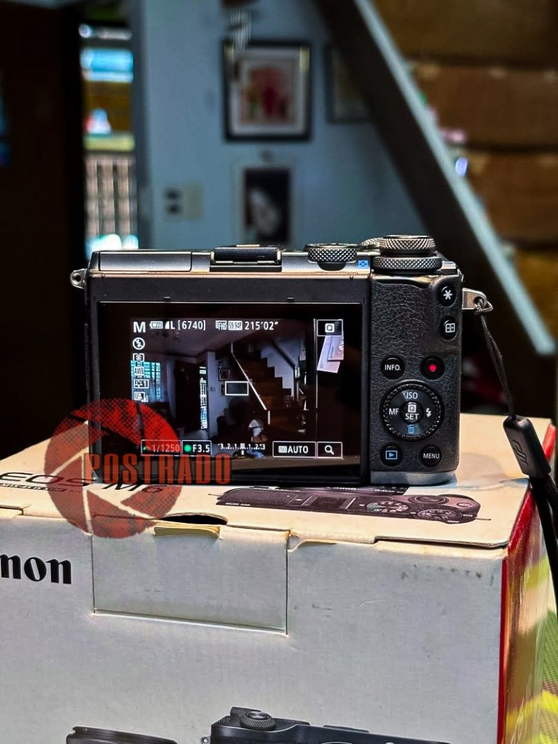 Canon EOS M6 MIRRORLESS CAMERA (Category: Cameras) located in Manila. Submitted by skridd08 (Listing ID 1434071699, Image 2). Description: CANON M6 CANON 15-45mm CHARGER 1PC BATTERY WITH BOX (SD CARD NOT INCLUDED) PRICE : 16,000 ⊙ QUEZON CITY OLD BALARA PICK UP ⊙ LALAMOVE BUYER SHOULDER SHIPPING FEE.