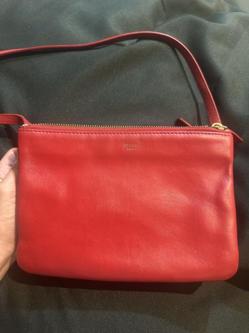 Celine Red Leather Crossbody Bag (Category: Luxury Bags & Wallets) located in San Pablo. Submitted by ther____ (Listing ID 1434117638, Image 1). Description: Guaranteed authentic.