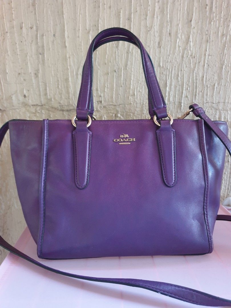 Coach Crosby Mini Carry All (Category: Cross-body Bags) located in Las Pinas. Submitted by anggesmart (Listing ID 1434073544, Image 1). Description: Preloved Coach Crosby Mini Carry All With signs of usage, perfect for daily use Love the Violet/ Purple color!! Accepts bpi or gcash .