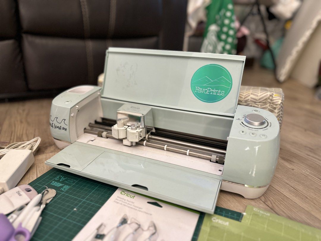 Cricut Explore Air 2 Cutting Machine Bundle (Category: Craft Supplies & Tools) located in Marikina City. Submitted by plnnlrc (Listing ID 1434149182, Image 1). Description: - Cricut Explore Air 2 cutting machine (Mint green) - Includes power adapter - Accessories: - Cutting mats - Weeding tools - Scissors - Replacement blades - dust cover included - Variety of vinyl sheets - Ready to craft!.