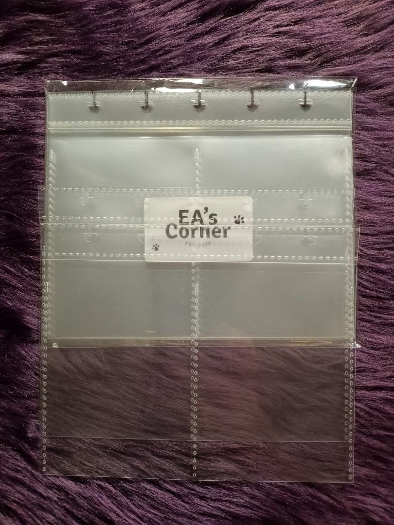 Eas Corner A7 Binder Wide Purple Jumbo Matte White (Category: Stationery & School Supplies) located in Santa Rosa. Submitted by nyliecarts (Listing ID 1434128884, Image 2). Description: ‼️READ PRODUCT DESCRIPTION FIRST‼️ WTS LFB PH Onhand Eas Corner A7 Binders Wide (purple) / Jumbo (matte) With used & extra unused sleeves Sleeves have faint marks DNT if sensitive ••• Purple set ₱150 ••• a7 wide 5-disc binder (purple) w/ 10 pcs 2pocket sleeves att