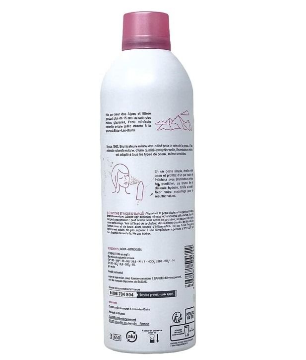 Evian Facial Spray 400ml (Category: Face Care) located in Manila. Submitted by sunplan (Listing ID 1434019559, Image 3). Description: - Evian Facial Spray: Natural mineral water for your skin. - Hydrates and refreshes skin. - Sets makeup for a natural finish. - Hypoallergenic and suitable for all skin types. - 400ml bottle for daily use..
