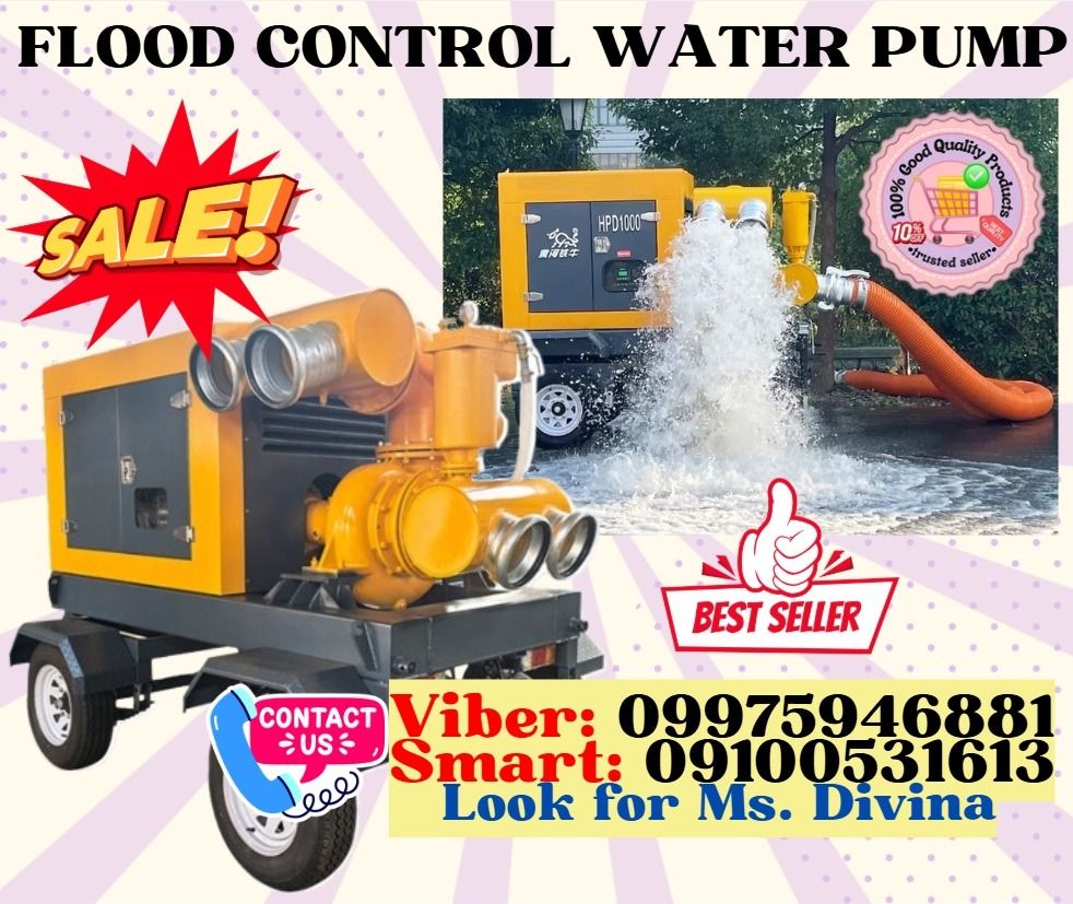 Flood Control Water Concrete Pump Drainage Water Pump (Category: Construction Tools & Equipment) located in Caloocan City. Submitted by happyphoenix-43f2 (Listing ID 1434071114, Image 1). Description: 🌏 We Can Deliver Nationwide 👉 AP Cargo, LBC & Lalamove (🛳️Sea /✈️Air Freight) 📍 HURRRYYYY!!! BUY NOW!!! & GET LESS DISCOUNT 📍 WE'RE ON SALE ❗️ Price: 2,379,000.00 🔥 Flood Control Water Concrete Pump ✅ FREE Shipping and Handling ✅ Authorize Phi