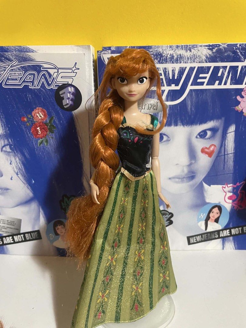 Frozen Anna Doll with Long Hair (Category: Figurines & Statues) located in Bacoor. Submitted by aquacity_ph (Listing ID 1434089178, Image 2). Description: Frozen Anna Doll with long hair Description: 📎 Flaws: Left leg is super glued since it fell off before,frizzy hair but it’s fixable Send a message for questions! 📍Meetup/ Pickup at Sm Molino or nearby areas !!! For orders 3 and above = FREE DELIVERY FEE !!!.
