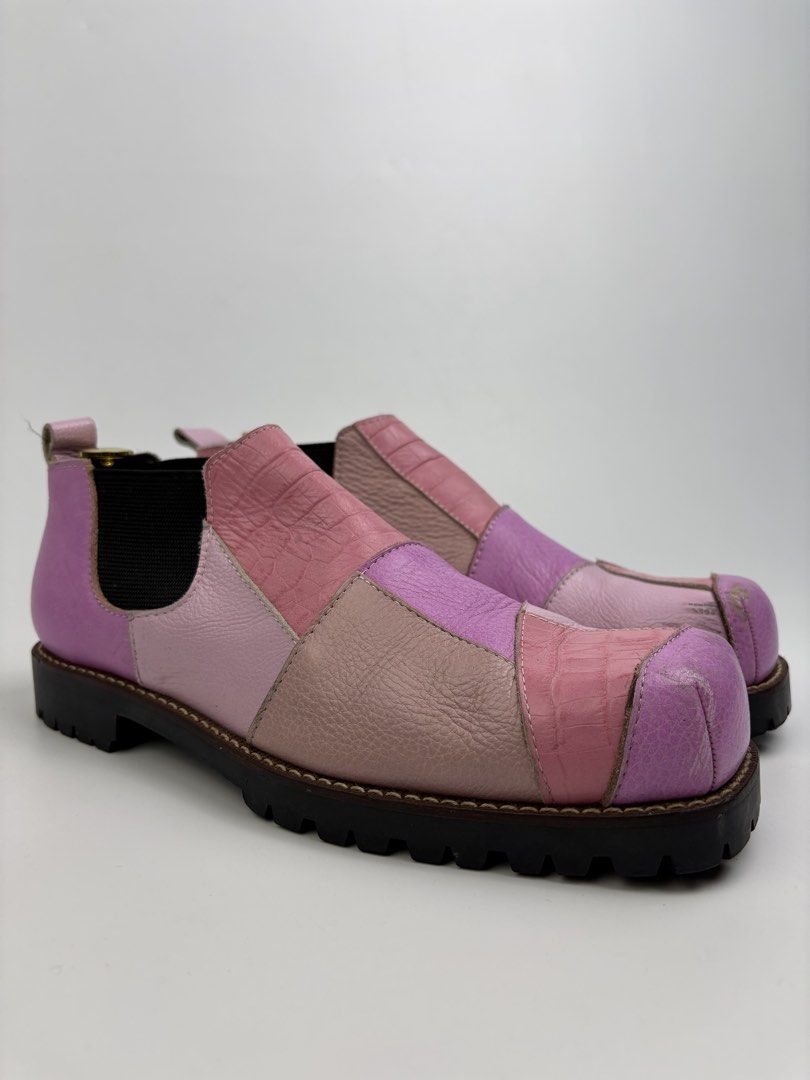 F/W13 Comme Des Garcons Homme Plus Patchwork Boots (Category: Boots) located in Cavite. Submitted by sc_rcity (Listing ID 1434022334, Image 1). Description: Tagged Size : 25 / 08 US Men’s Authentic In Great condition Made in Japan Flaw : Scratches ( Please see listed photos ) No Inclusion pair itself.