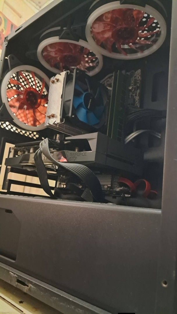 Gaming PC with Gigabyte Graphics Card (Category: Desktops) located in Pasig City. Submitted by bautistabr97795 (Listing ID 1434053019, Image 1). Description: Entry-level System Unit For Sale: 12K Intel Core i5 6th Gen 4 + 8 12 GB DDR4 Gigabyte GTX 1650 Super 4 GB GDDR6 Asus Prime B250M-K Kingston 120 GB SSD (OS) Western Digital Caviar Black 500 GB (Games and Storage) FSP Hyper K 600W Deepcool Ice Edge V2 Air Cooler Rakk Mid Tower Case with 3 Fan 
