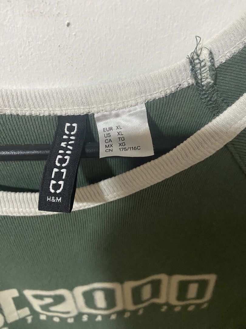 green and white 2000s racing shirt top (Category: Shirts) located in Rosario. Submitted by vampkitsch (Listing ID 1434072391, Image 3). Description: rfs: decluttering | size: free size up to xl (but l-xl is cropped fit) from: h&m, no issues open for negotiation pm for more deets ♡.