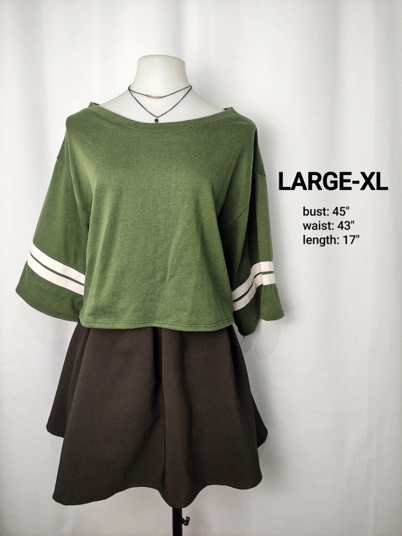 Green Crop Top Blouse (Category: Blouses) located in Caloocan City. Submitted by happystar.e0dc1b (Listing ID 1434095359, Image 1). Description: ⚠️PLEASE CLICK THE IMAGE TO SEE THE SIZE⚠️ FB PAGE: IPPEUNI AGASSI Location: Caloocan City ❌ No haggling ❌ No when worn ❌ No "more pics" ❌ No flaws, unless stated ❌ Request for specific measurements of neck, arm, shoulder etc will not be entertained.