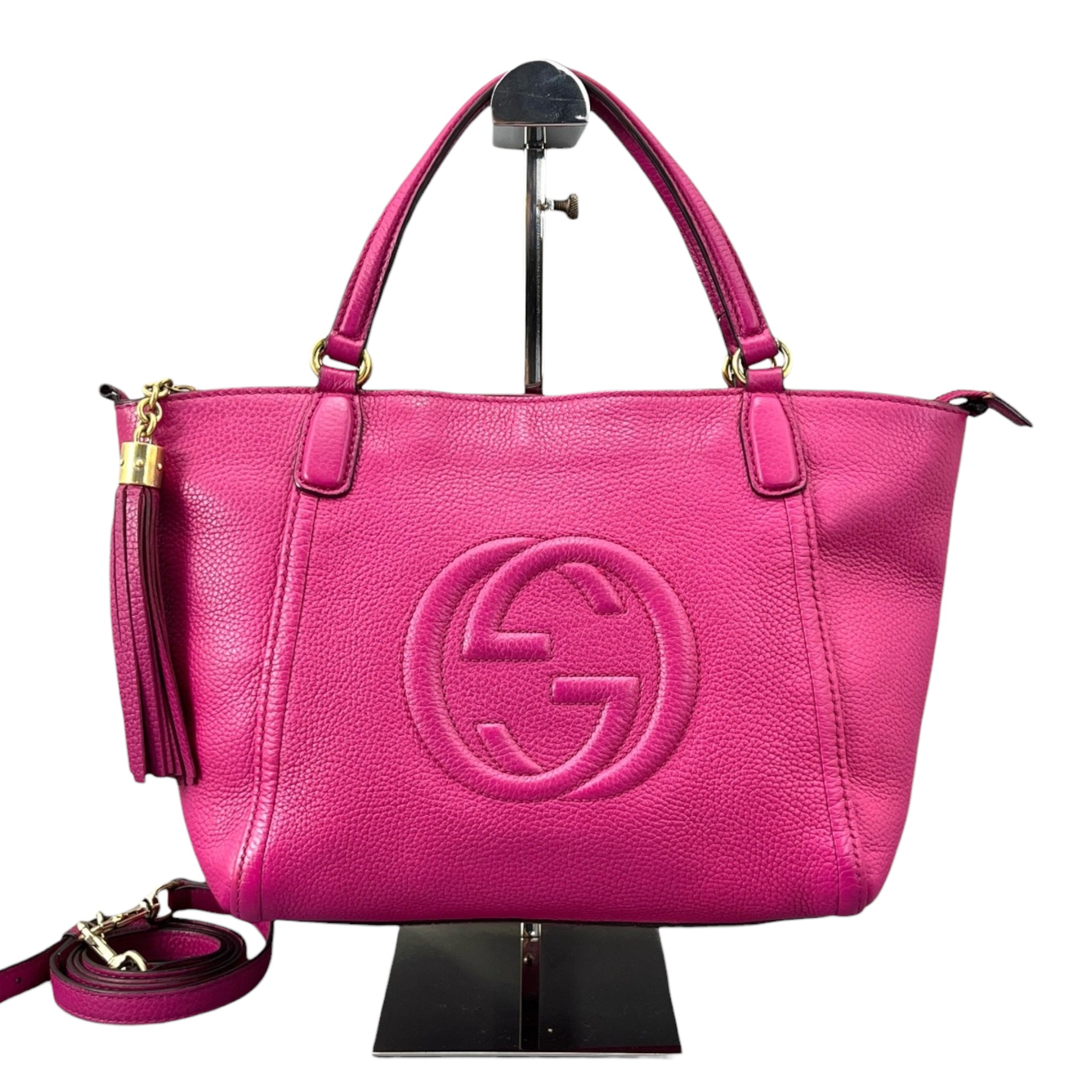 Gucci Soho Top Handle Bag in Pink GHW, Luxury, Bags & Wallets on Carousell