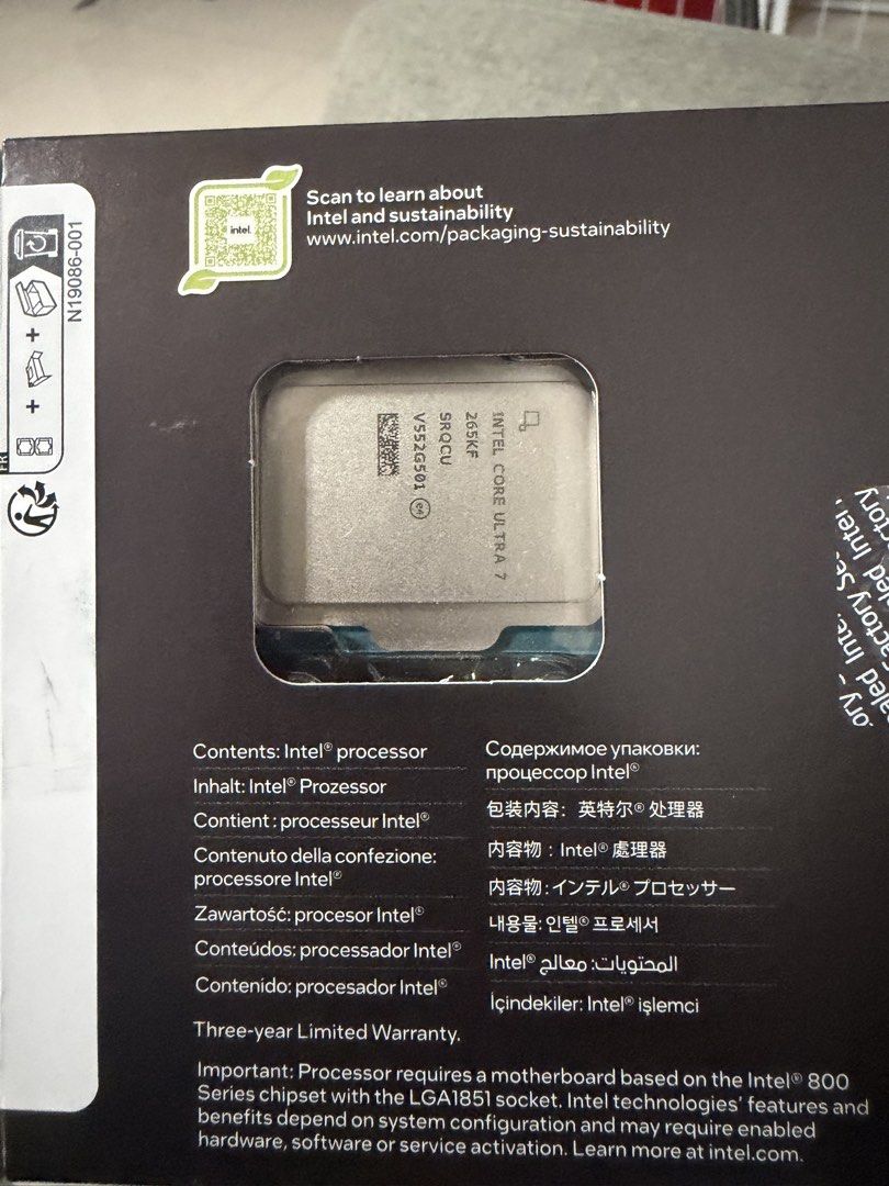 Intel Core Ultra 7 265KF CPU464610885318092800