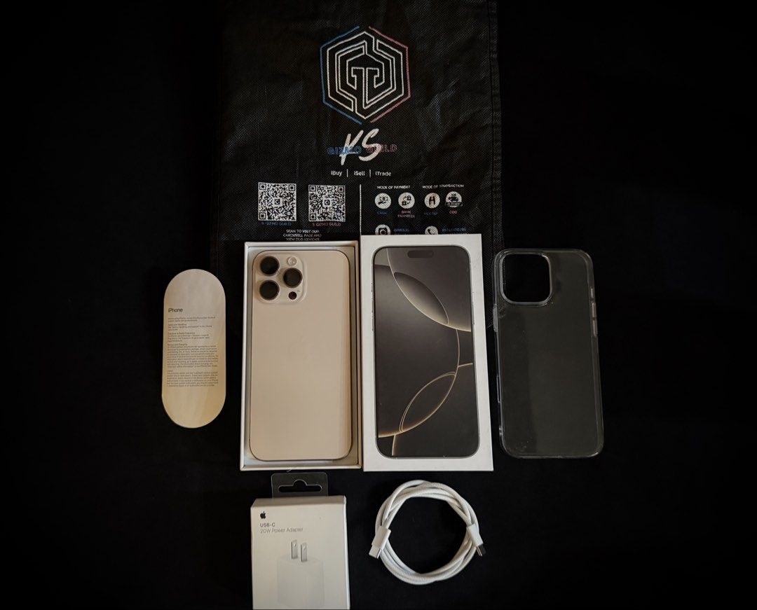 Iphone 16 Pro Max NTC for sale or swap (Category: iPhone 16 Series) located in Quezon City. Submitted by NKG35 (Listing ID 1434175539, Image 2). Description: Actual Photos posted Strictly no photo grabbing 🚫 Sale or swap sa lower units (priority) Iphone 16 Pro Max 5g 256gb Desert Titanium Factory unlocked 98% Smooth Running in IOS 26.4 Reset all you want upon meet up No hidden issues No history of repair True tone works Face ID works NTC Approve